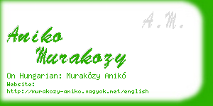 aniko murakozy business card