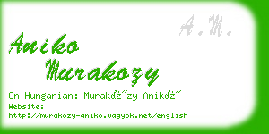 aniko murakozy business card